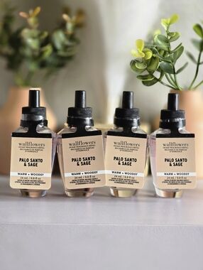 4 Palo Santo and Sage Wallflowers by Bath & Body Works